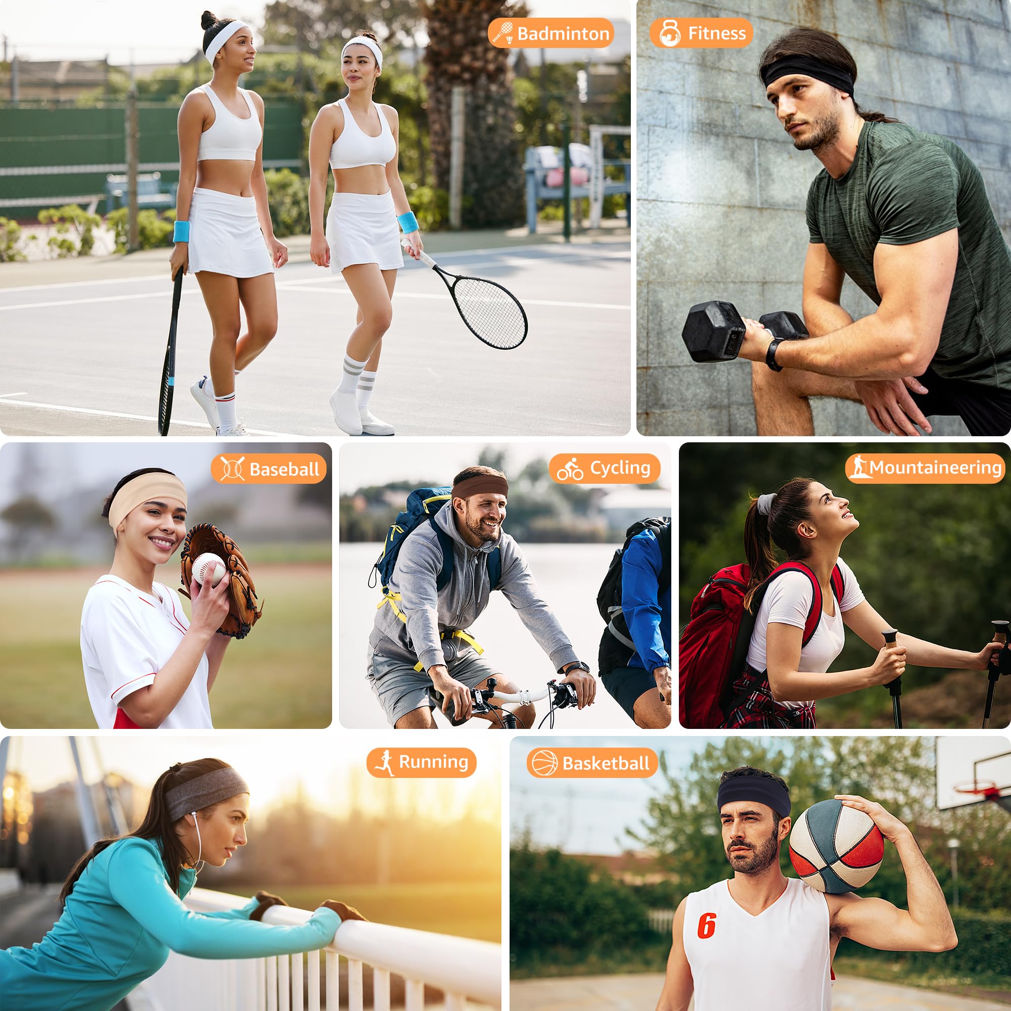 DiyJibb sweat-absorbing headbands for running
