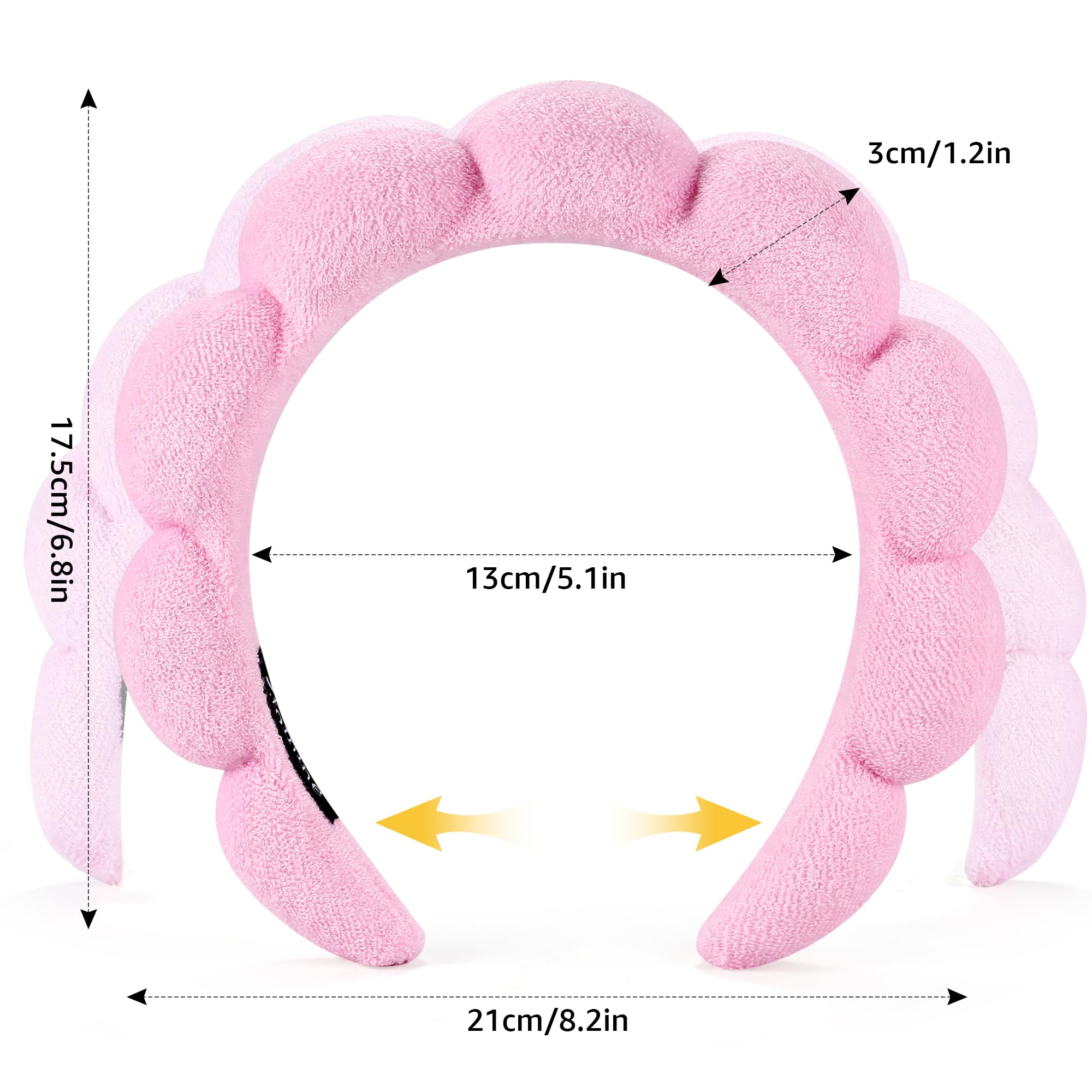 Miss Lirenn puffy terry cloth headband for face washing