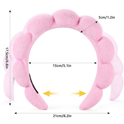 Miss Lirenn puffy terry cloth headband for face washing