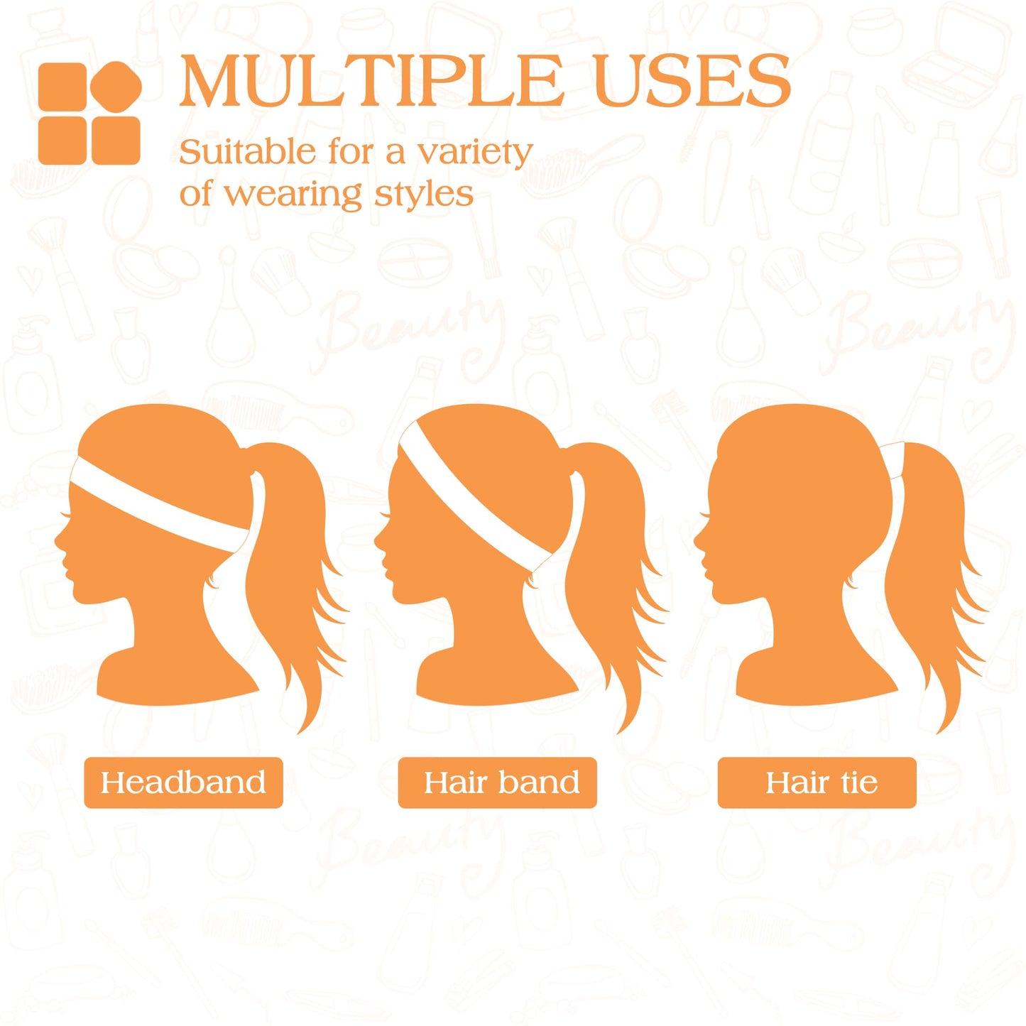 DiyJibb hair bands for daily use and makeup