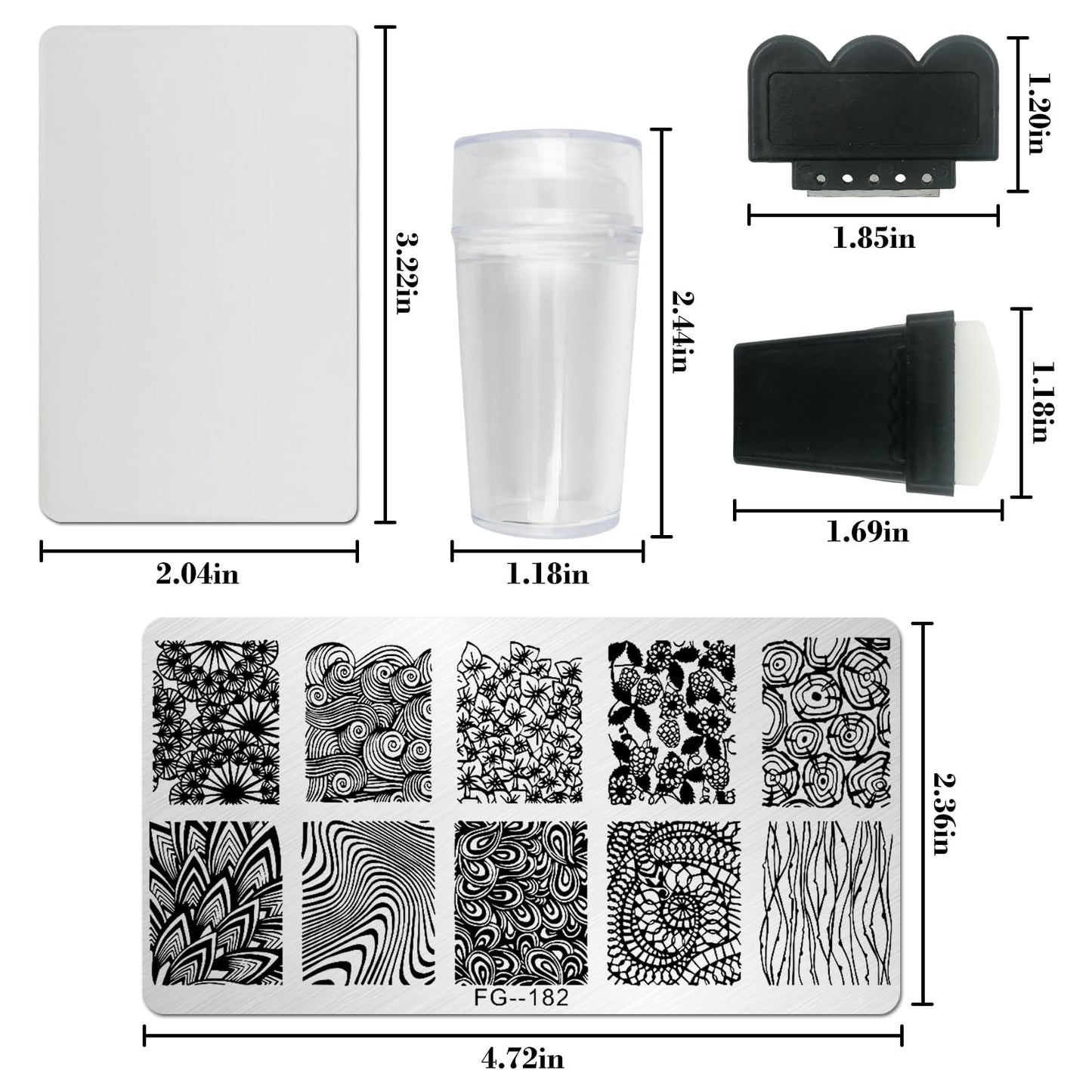 Clear jelly stamper for precise nail art application