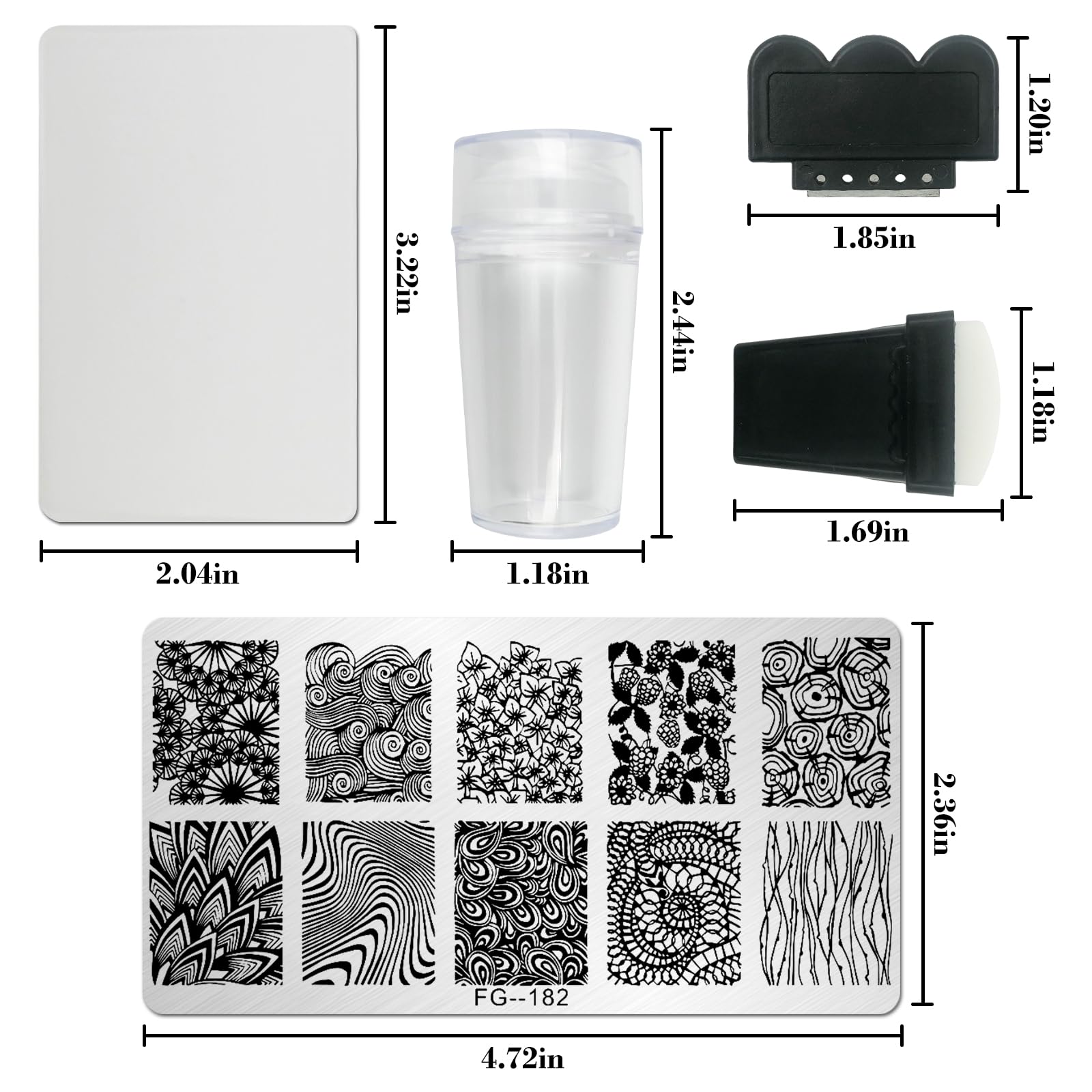 Clear jelly stamper for precise nail art application