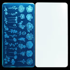 AddFavor nail stamping kit components arranged on table