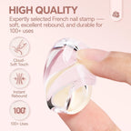 Full Una Gella DIY nail art kit contents with scrapers
