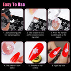 Side profile of Bluezoo nail art stamper showing transparent body