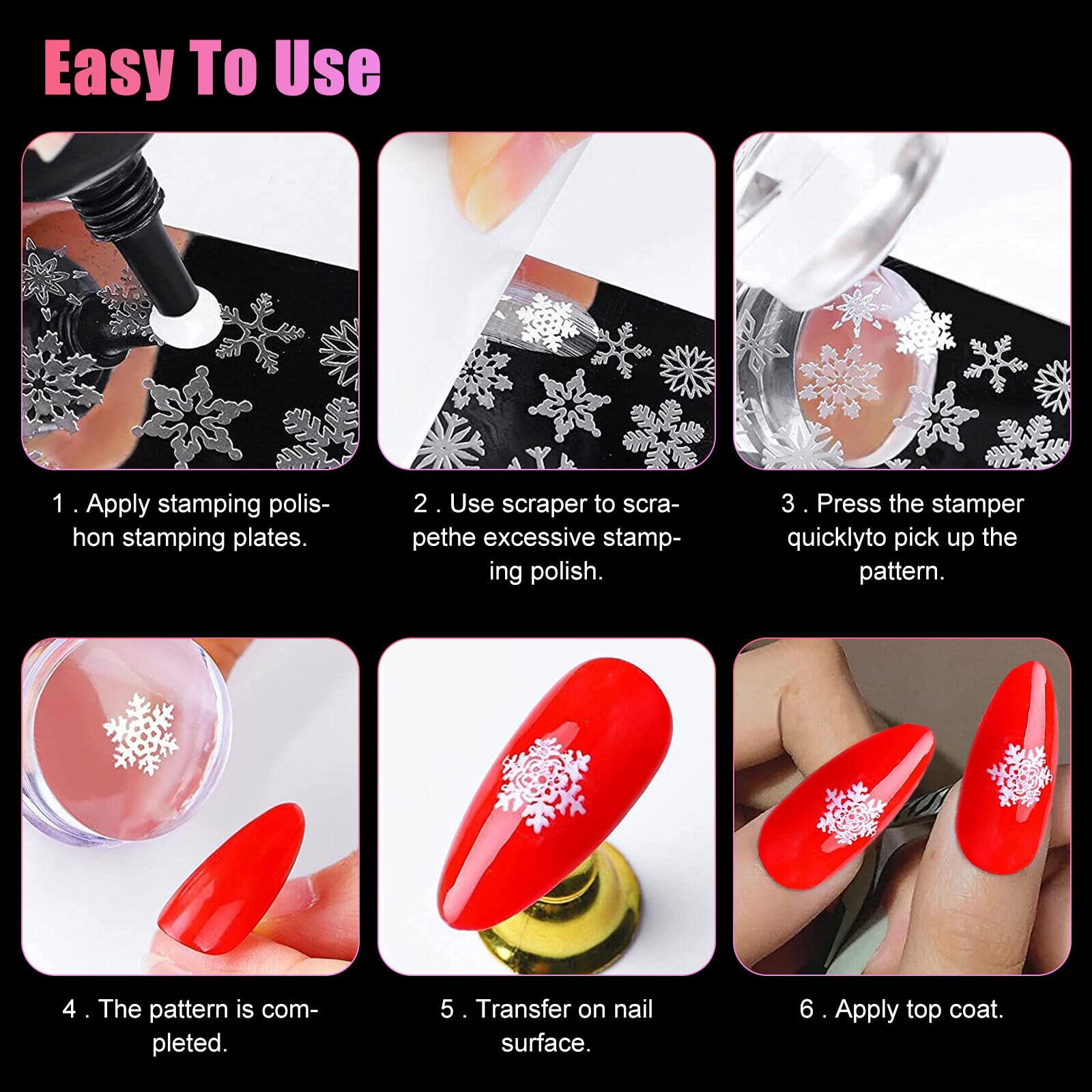 Side profile of Bluezoo nail art stamper showing transparent body