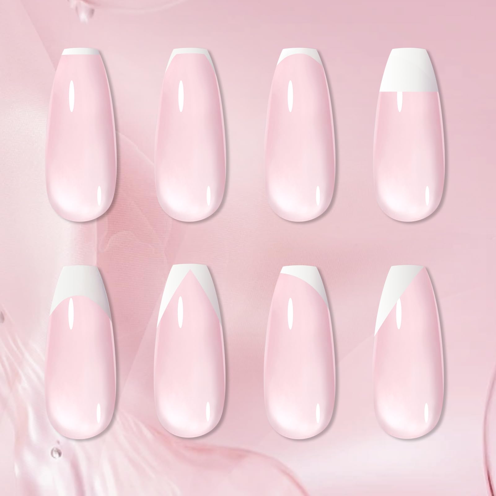 Soft silicone nail stamper for French manicure application