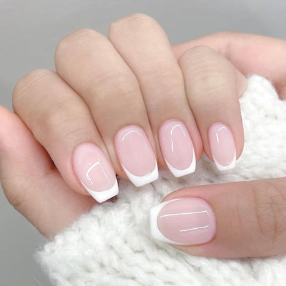 Step by step French tip application using Born Pretty stamper