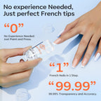 Clear jelly silicone nail stamper for French manicure