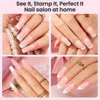Clear silicone nail stamper for French tips