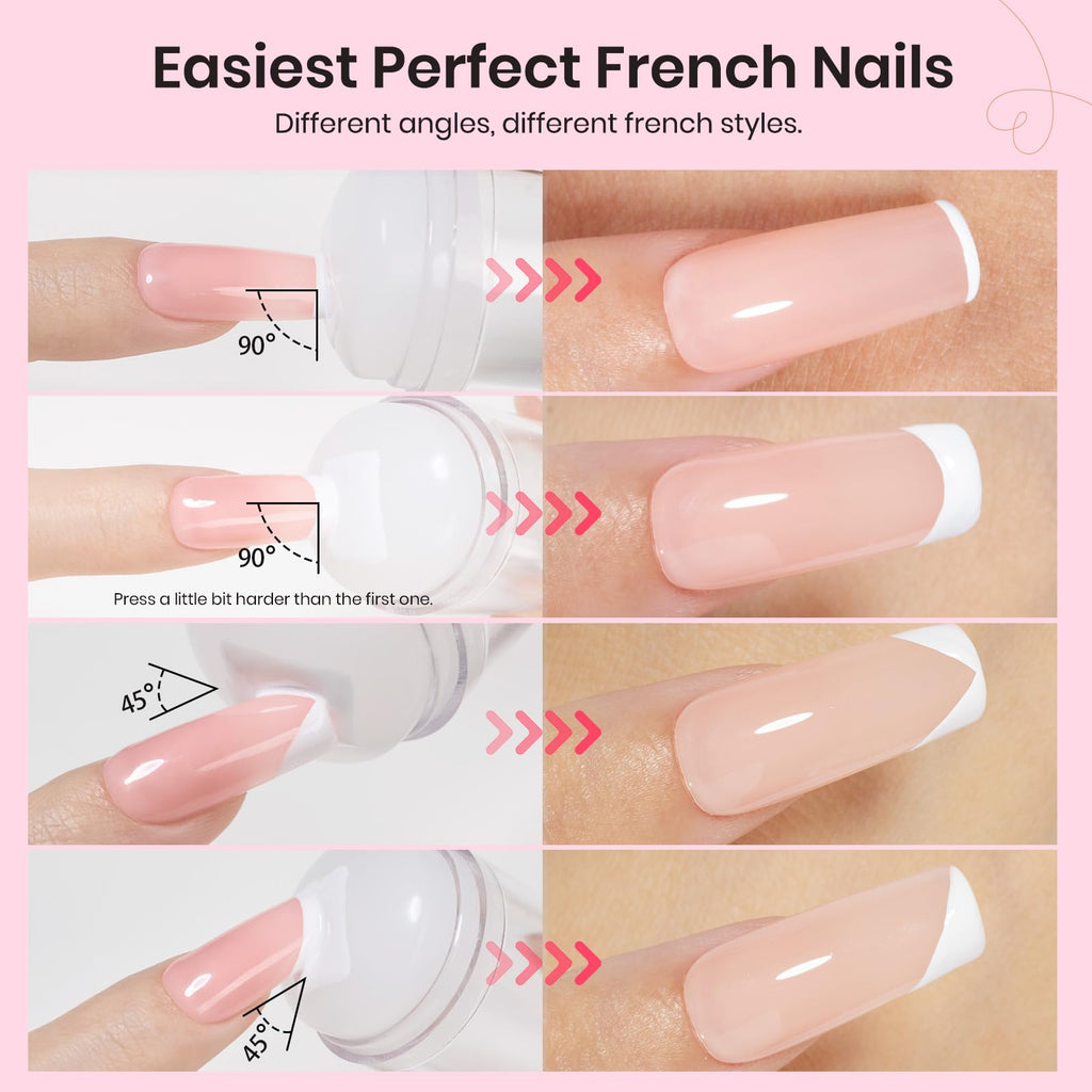 Close up of soft silicone nail stamper head