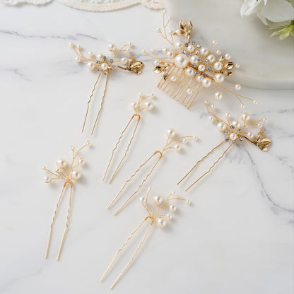 Gift packaging view of SWEETV authentic imported bridal hair accessories collection
