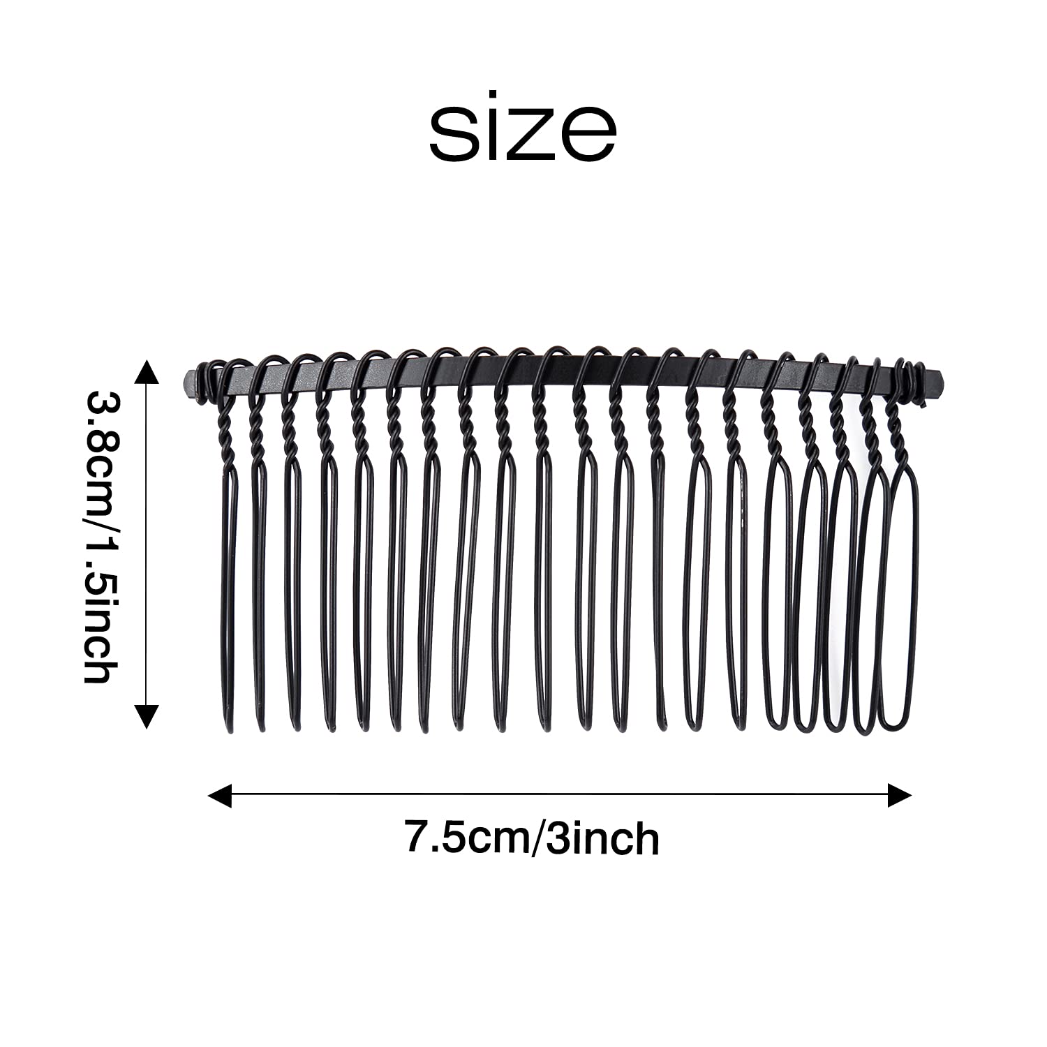 Cinaci 30 piece premium hair styling combs packaged for women girls and brides