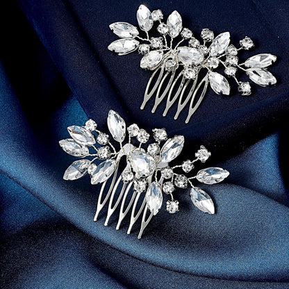 Elegant bridal hair accessories styled in a formal wedding updo hairstyle