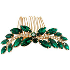 Angle view of the bridal hair comb pin structure