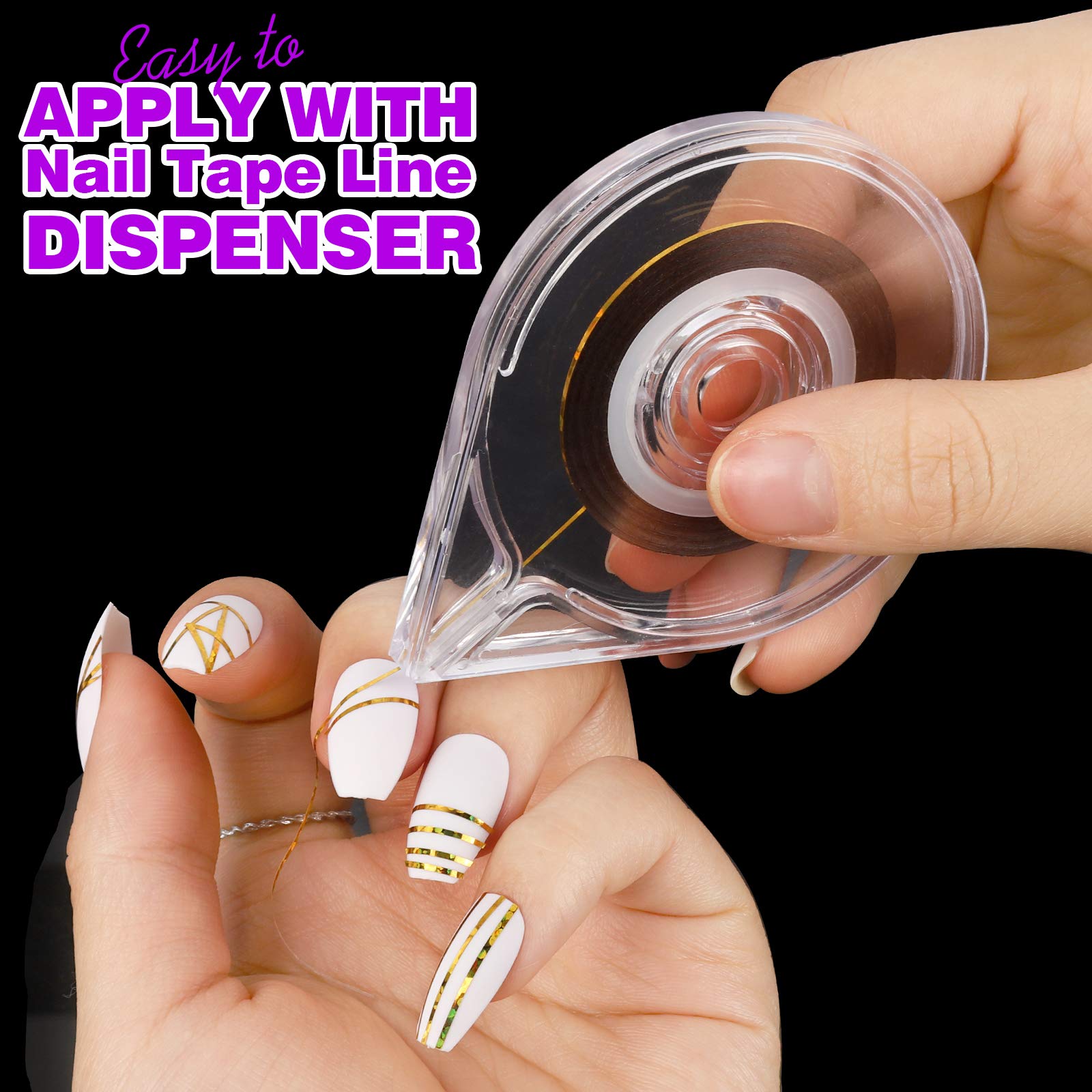 Using Fandamei nail tape roller dispensers for easy application