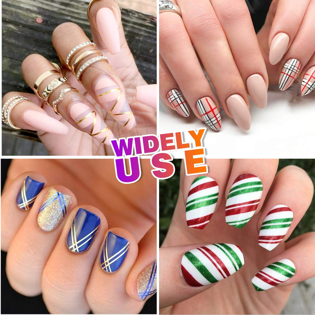 Fandamei nail striping tape rolls color palette display