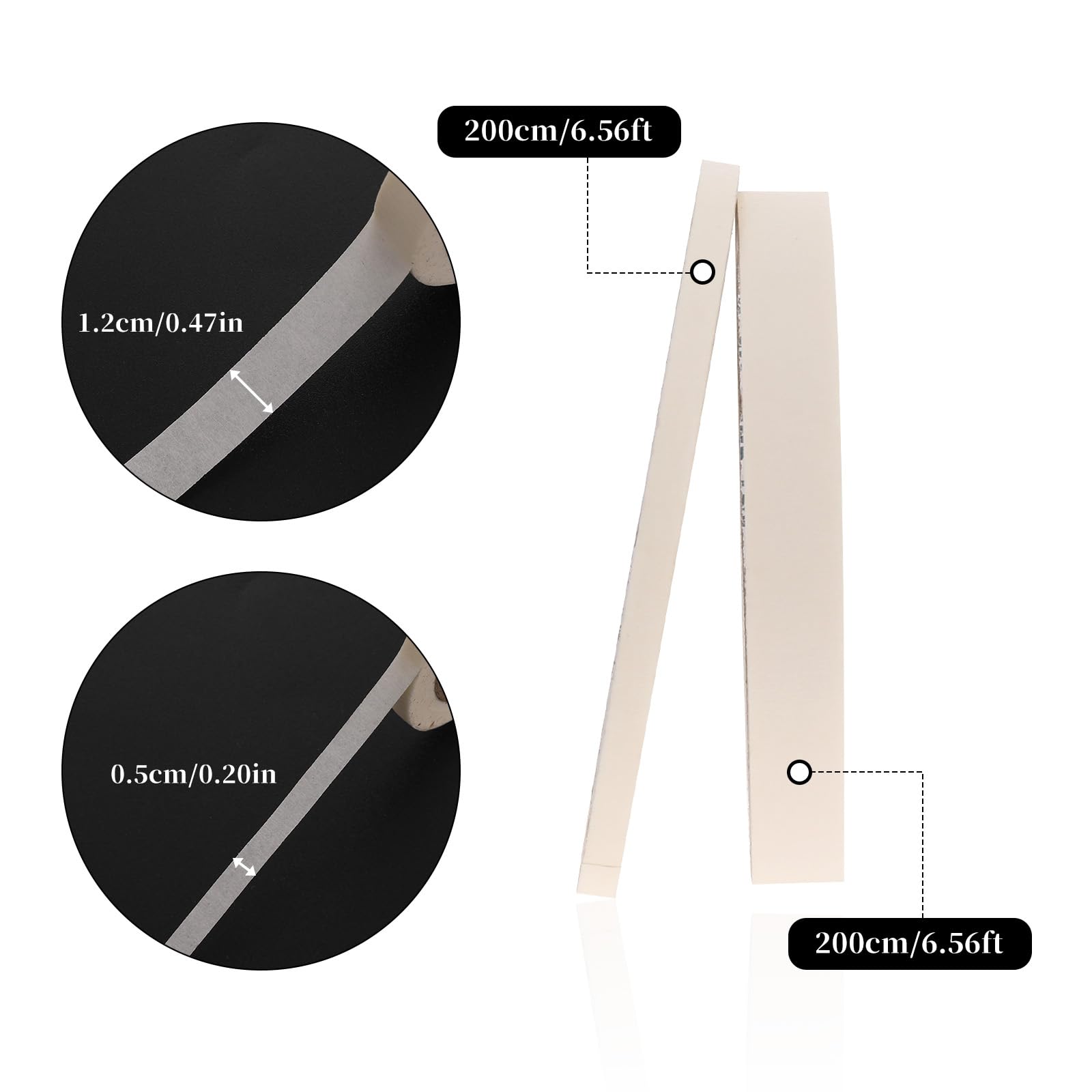 Removable white paper painter tape being peeled back smoothly to demonstrate zero residue transfer.