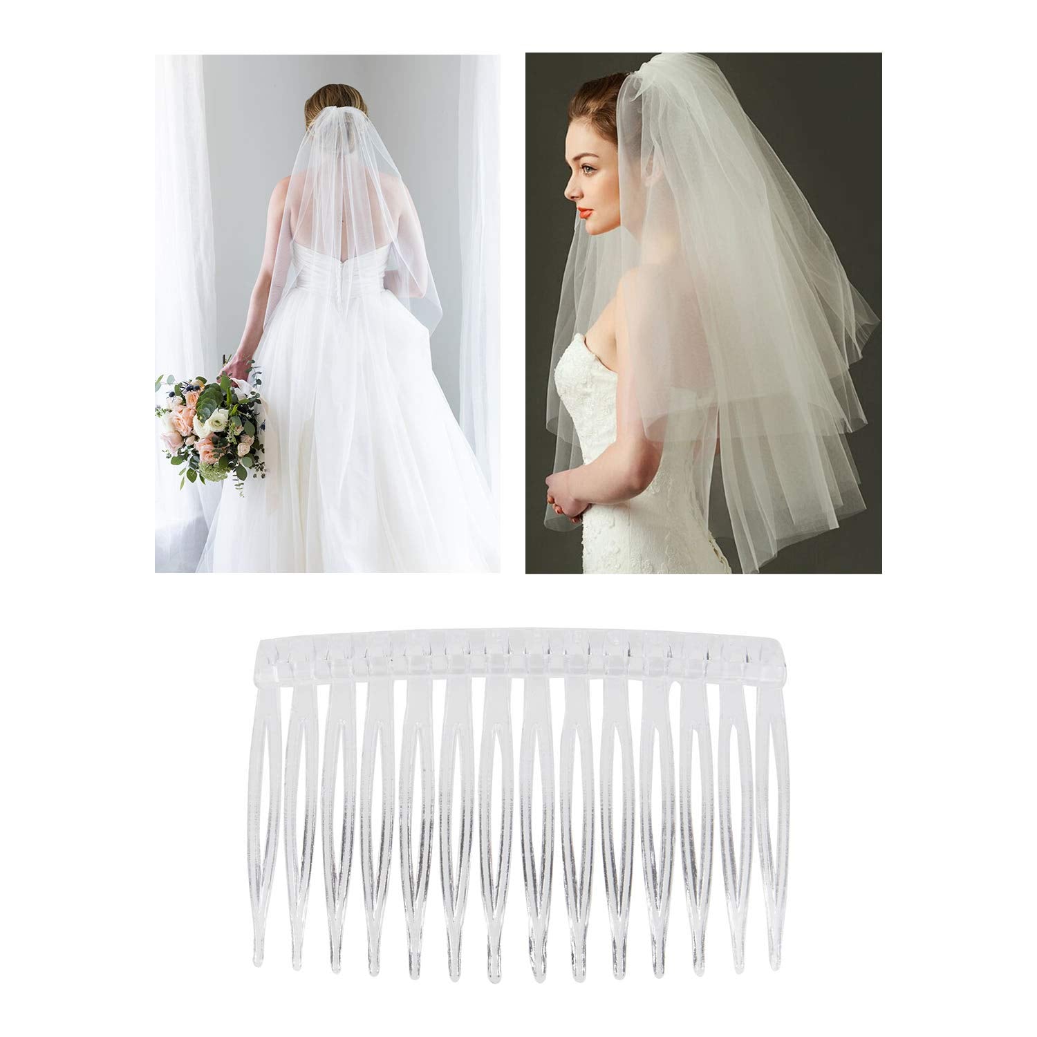 Lawie small hair side combs showing 14 teeth detail