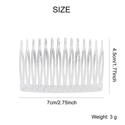 Lawie plastic hair combs for French twist updos