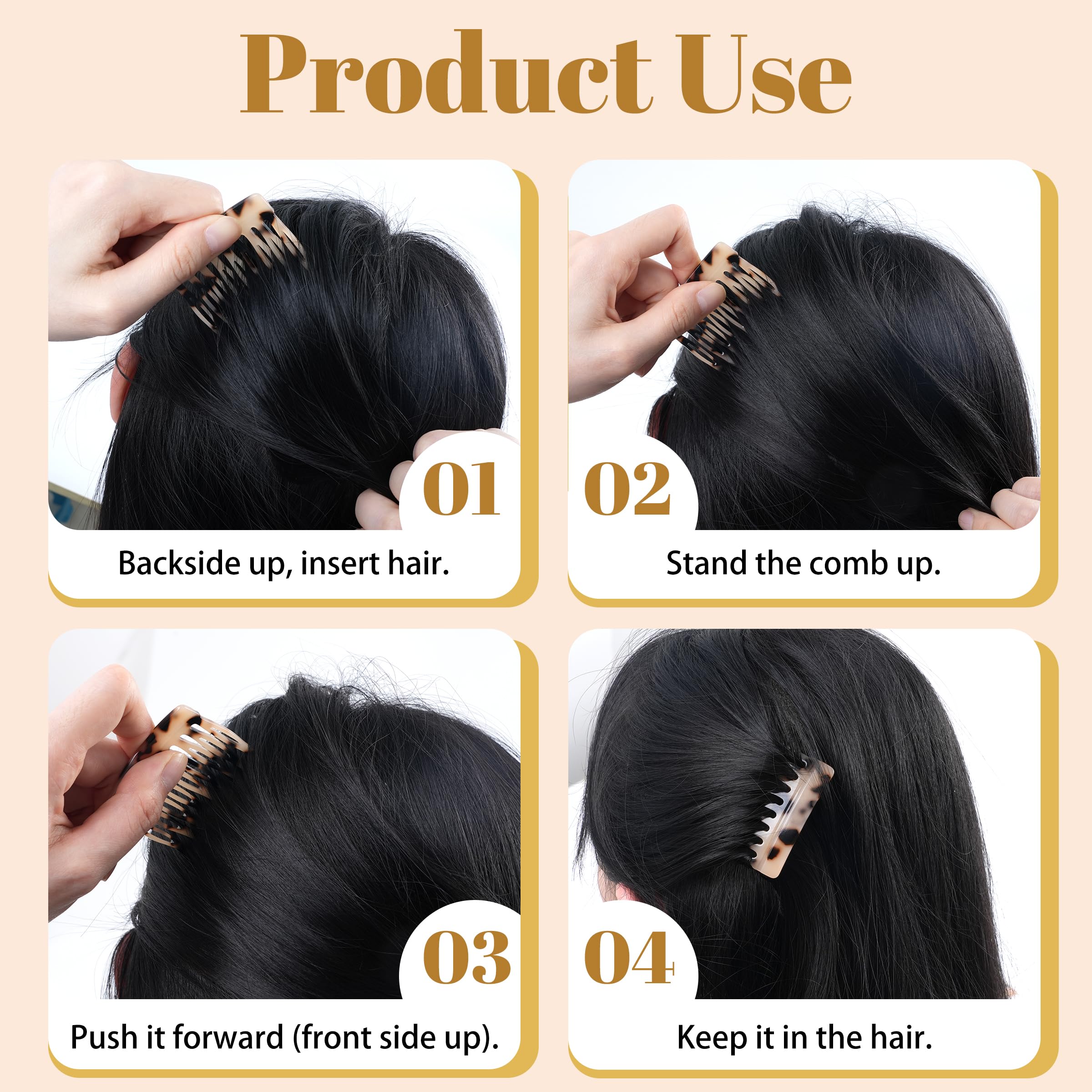Tressora decorative French twist comb securing an elegant chignon updo hairstyle
