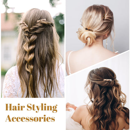 Tressora vintage hair styling solution clips holding a half up hairstyle securely