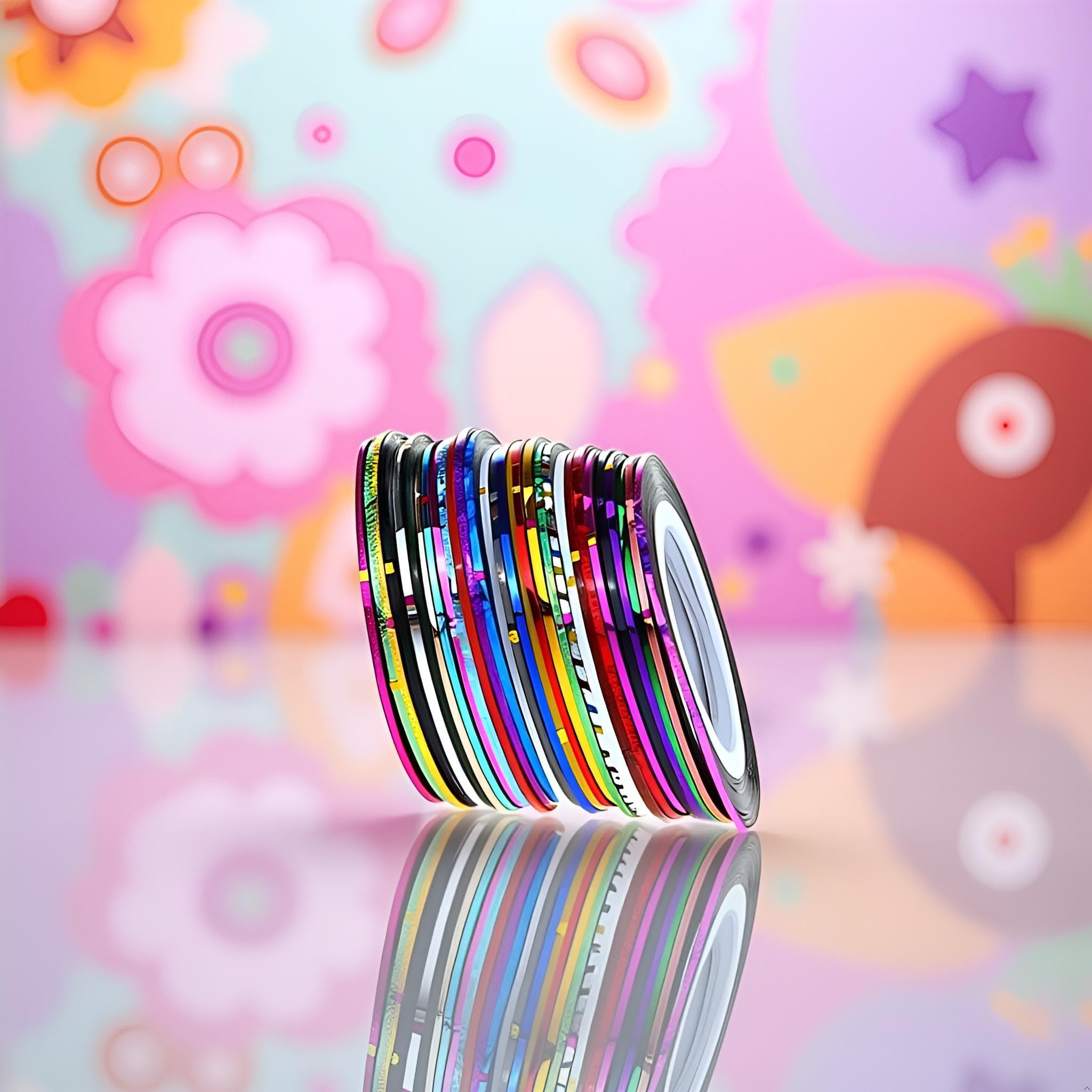 Assorted colors of Sluswallow nail art decorative tape rolls