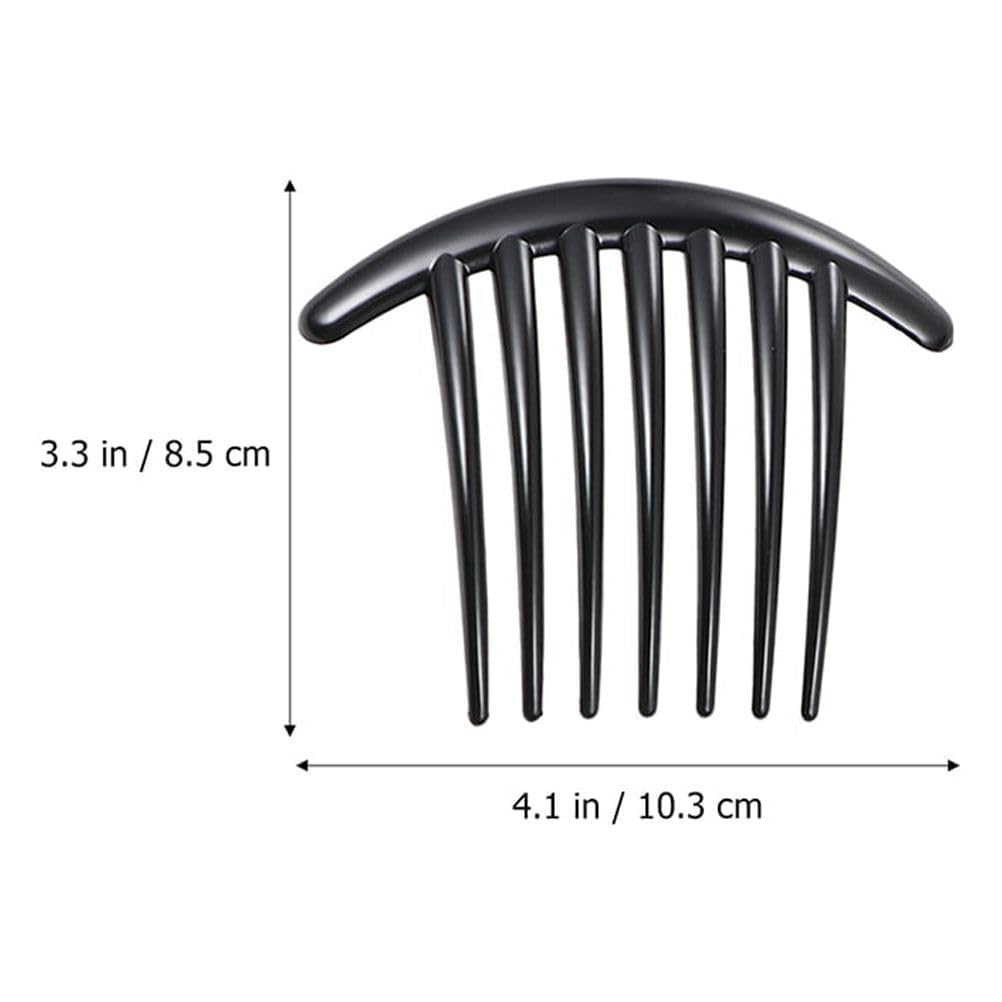 Tatuo plastic side hair combs pack of 3 showcasing smooth rounded styling teeth