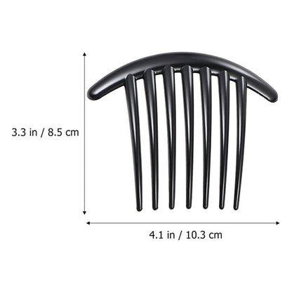 Tatuo plastic side hair combs pack of 3 showcasing smooth rounded styling teeth