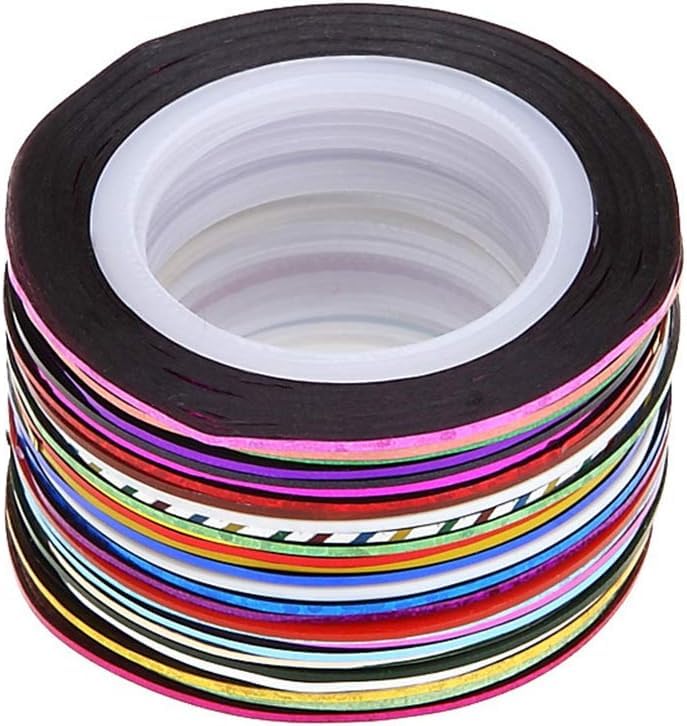 Sluswallow 30 Pieces Nail Striping Tape complete set overview