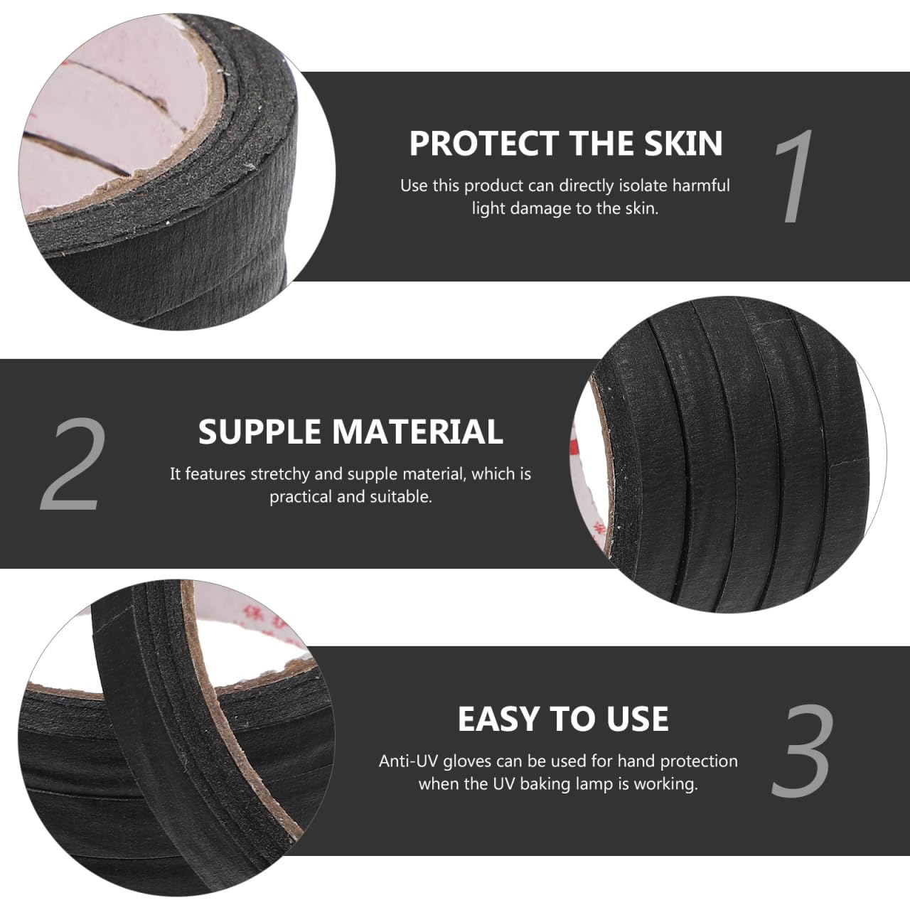 Professional nail art tape for cuticle protection