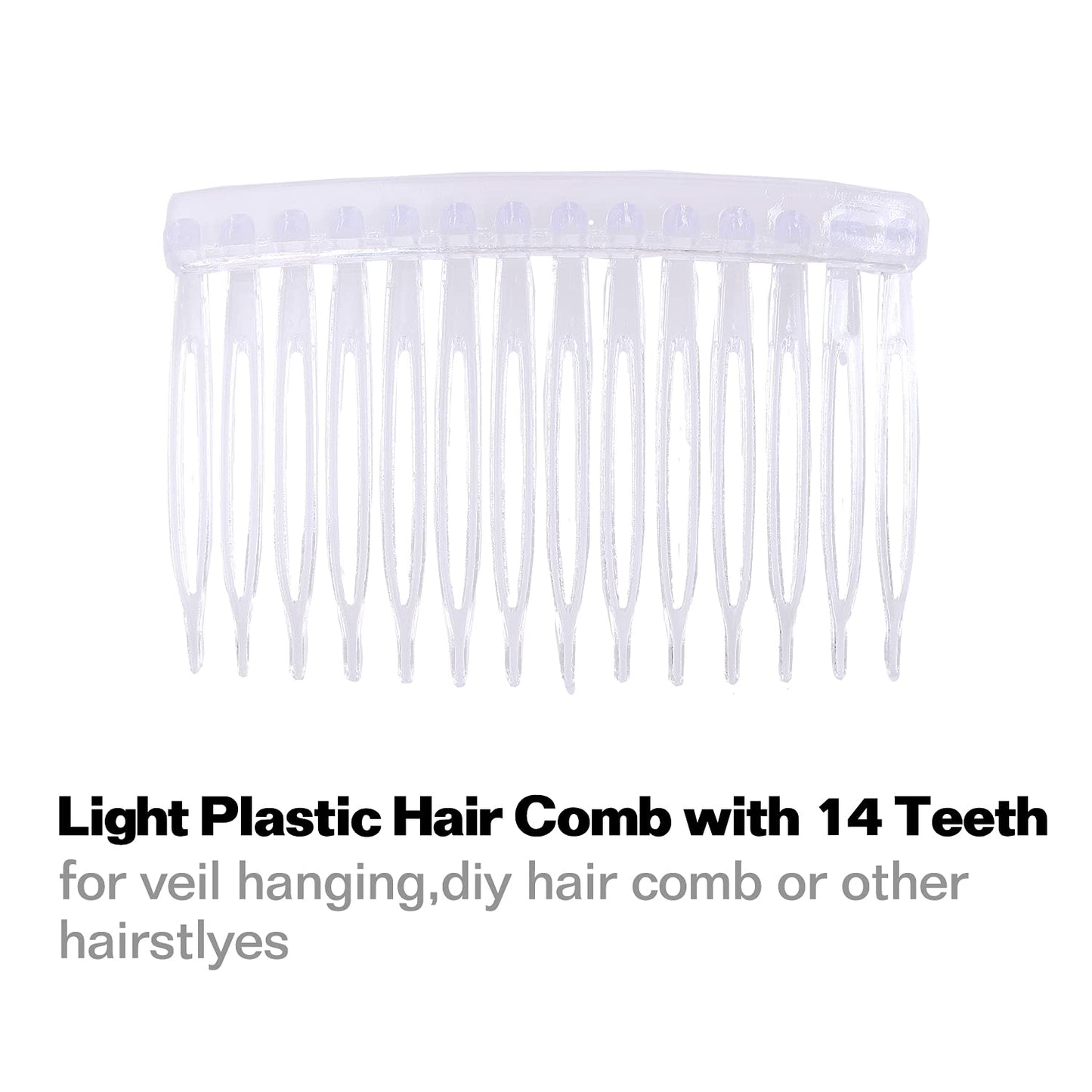 Cinaci clear plastic hair grips for thin and fine hair styling