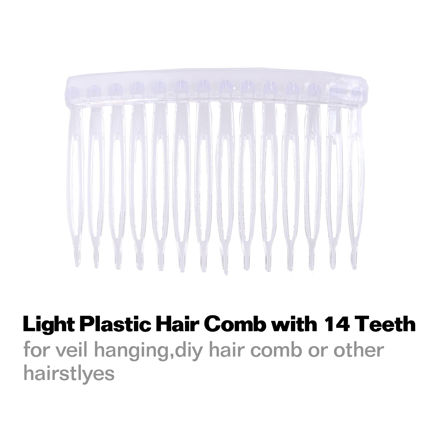 Cinaci clear plastic hair grips for thin and fine hair styling