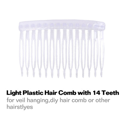 Cinaci clear plastic hair grips for thin and fine hair styling