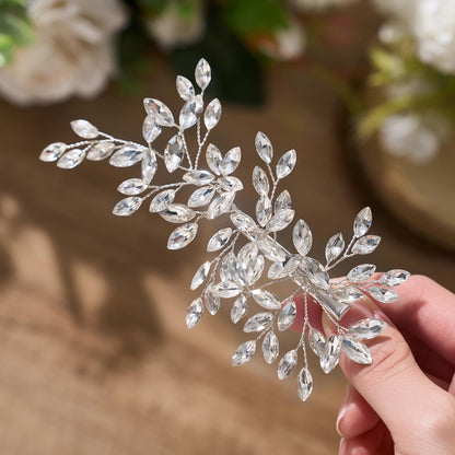 Flexible alloy wire bridal comb showing adjustable branches for custom hair styling