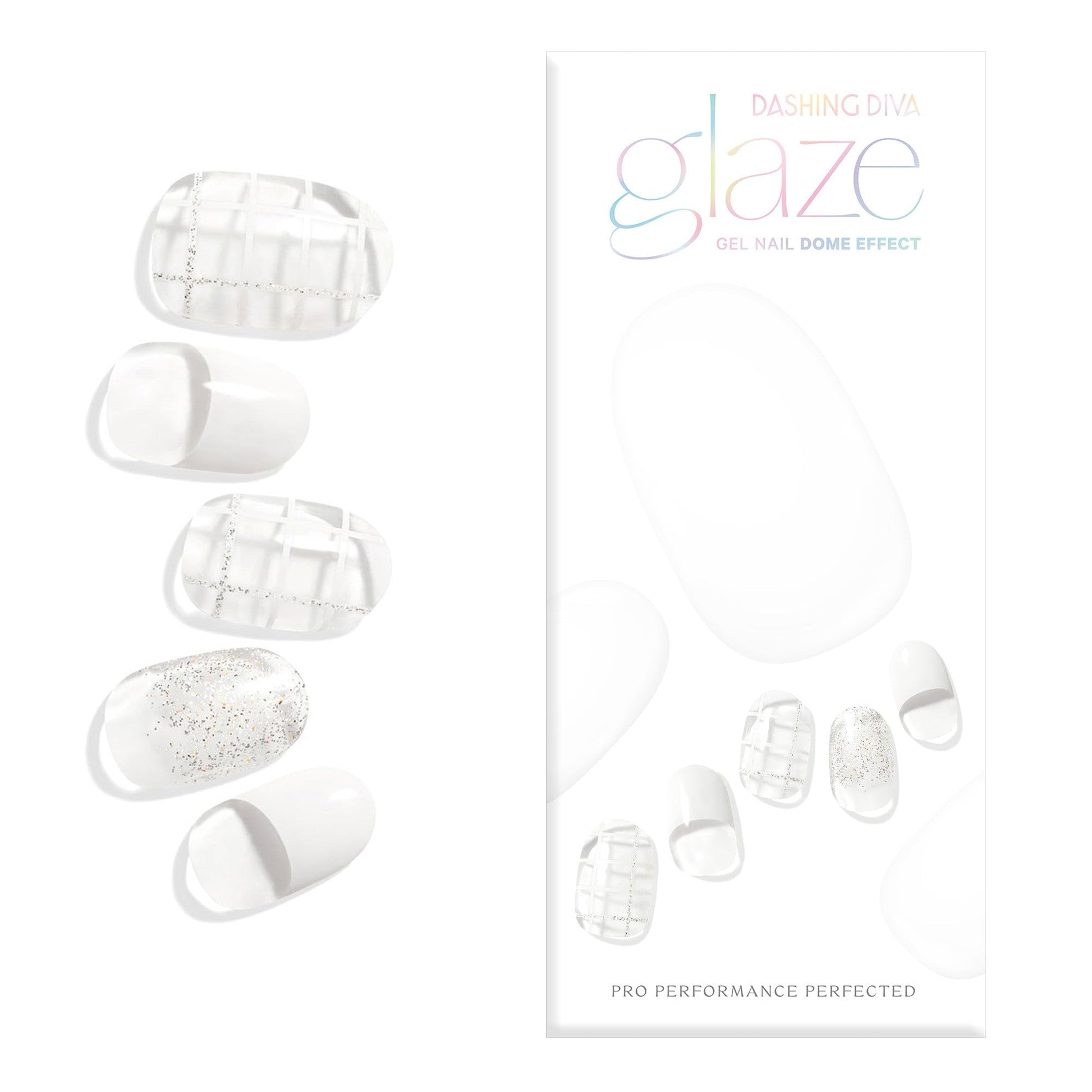 Dashing Diva Glaze Delight nail strips packaging details