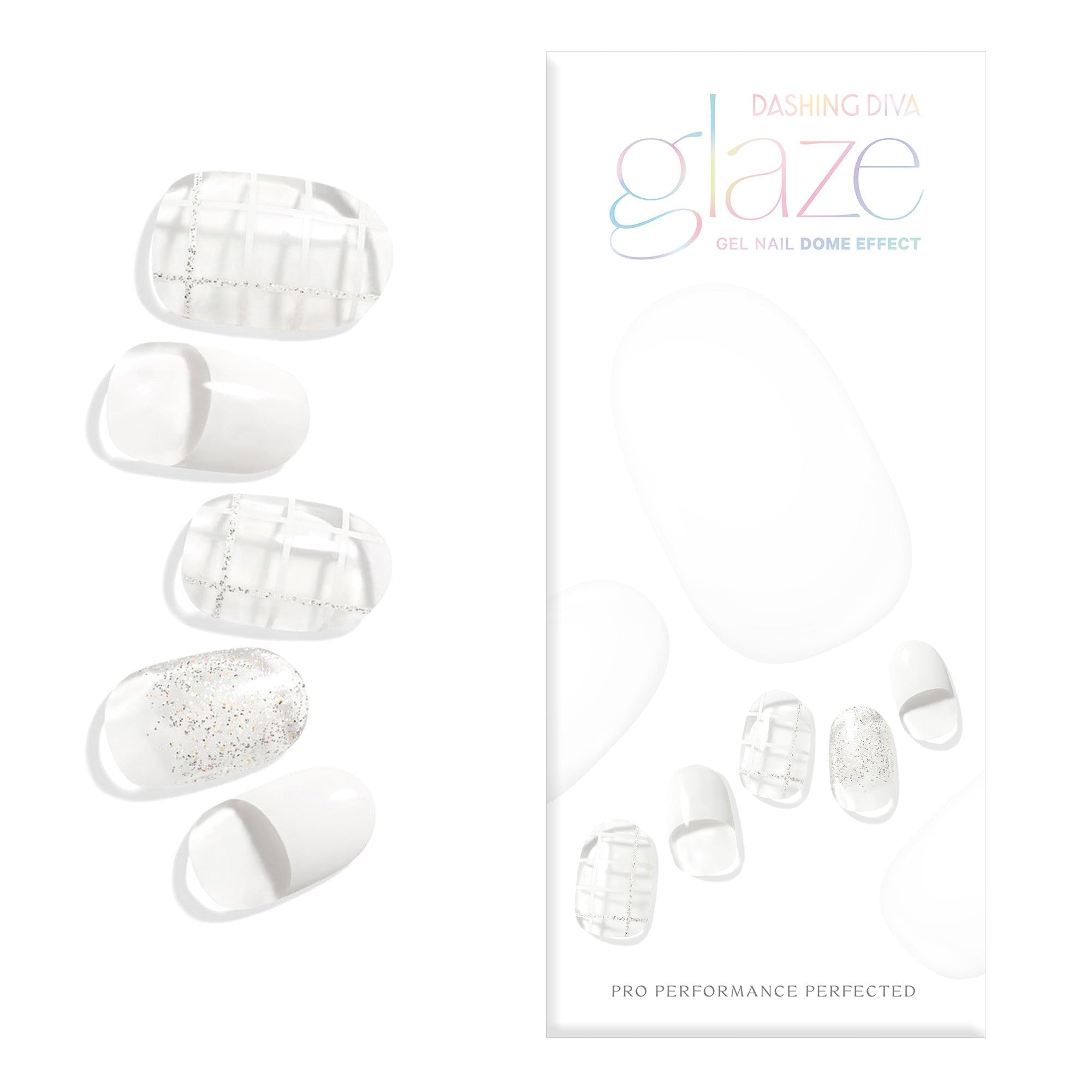 Dashing Diva Glaze Delight nail strips packaging details