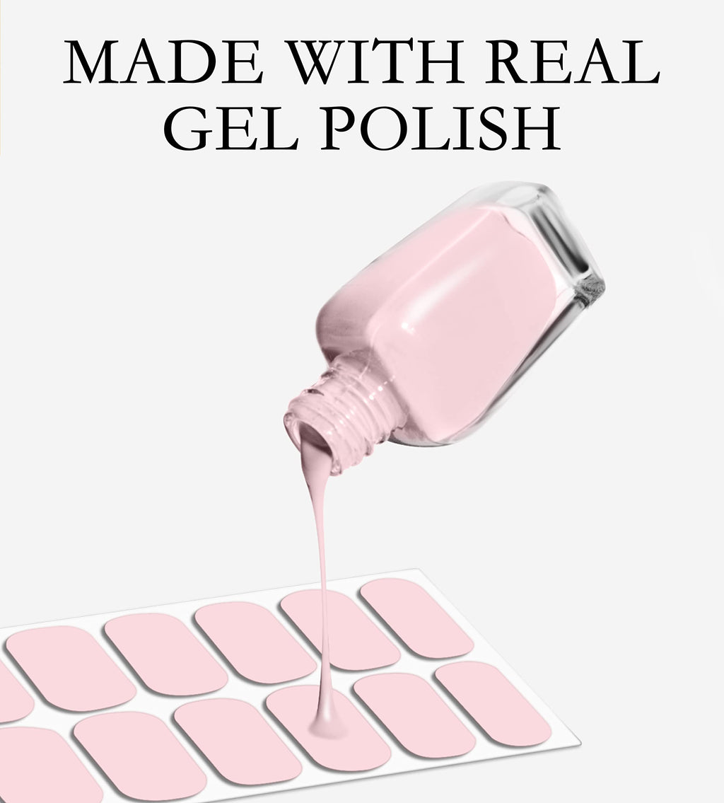 Angle view of authentic USA sourced Beaolata gel nail wrap packaging and contents.