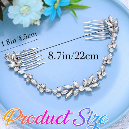 Sparkling crystal detail on Unicra bridal hair comb