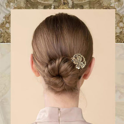 Eight piece set of vintage bridal hair accessories displayed against a clean background