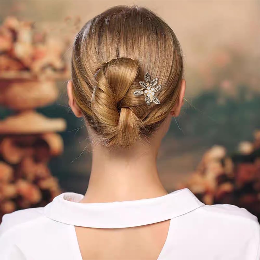 Detailed view of the adjustable metal teeth grip on the vintage court style hair pins