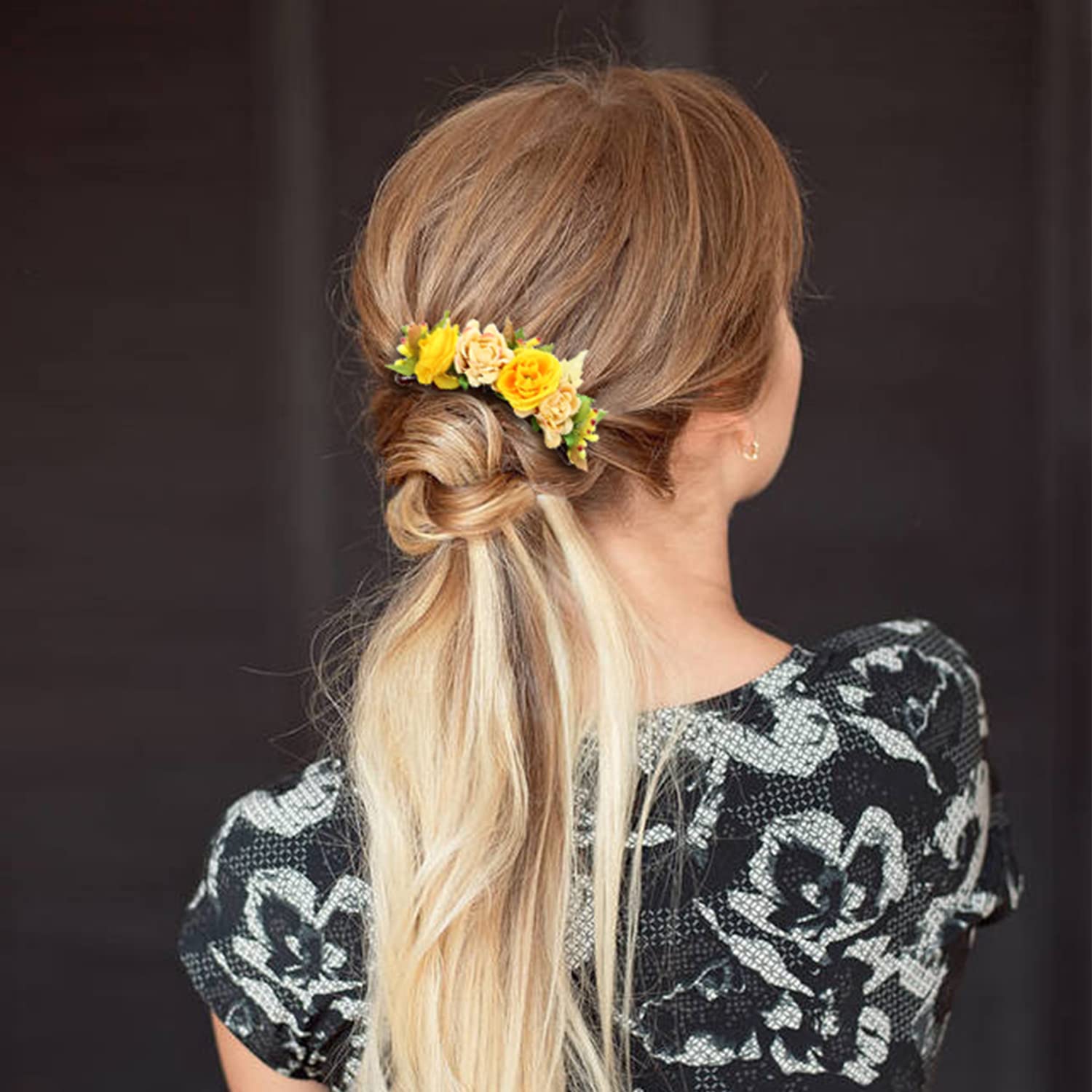 Cinaci wedding headpieces for bun chignon hair styling
