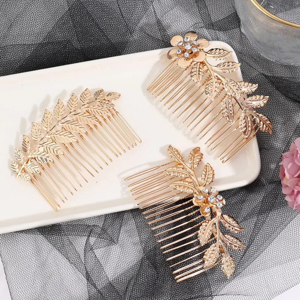 Side view of the lightweight metal alloy hair slide comb illustrating the comfortable curved design.
