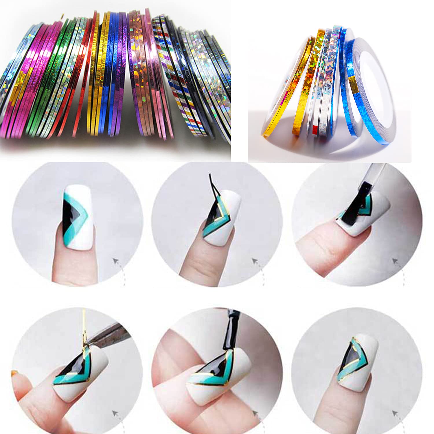 Vonrui nail tape 1mm 2mm and 3mm thickness display