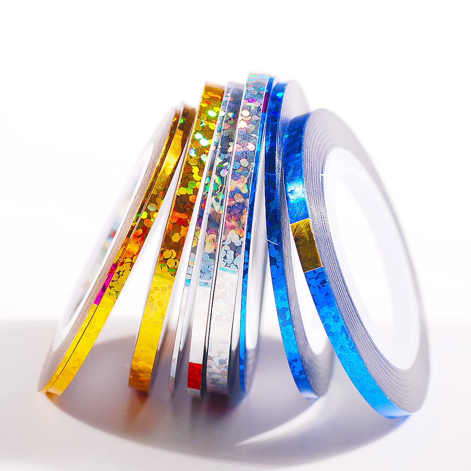 Professional nail art set with Vonrui holographic adhesive tape