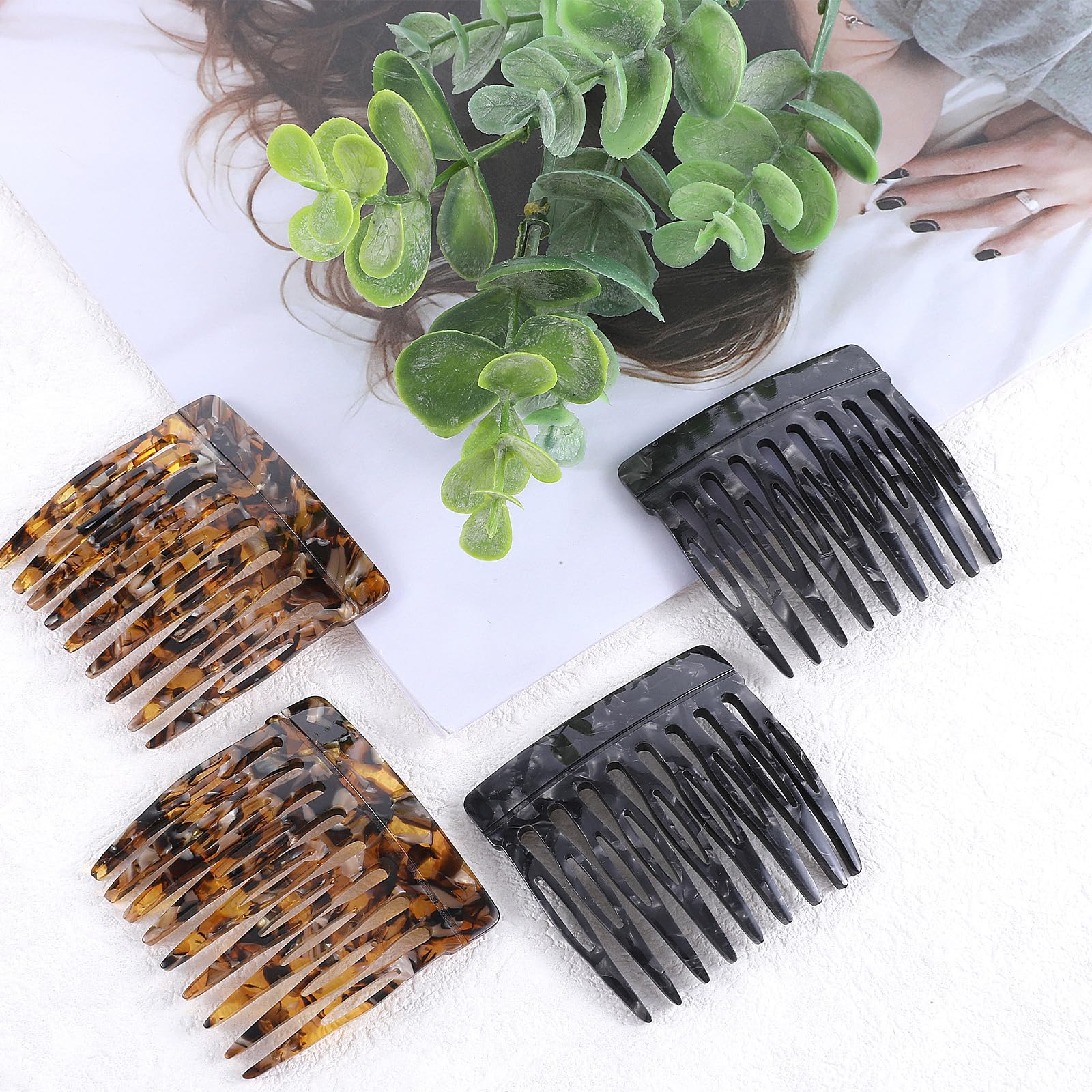 Xthrotsenk bridal hair accessories pack displaying the small two inch dimensions