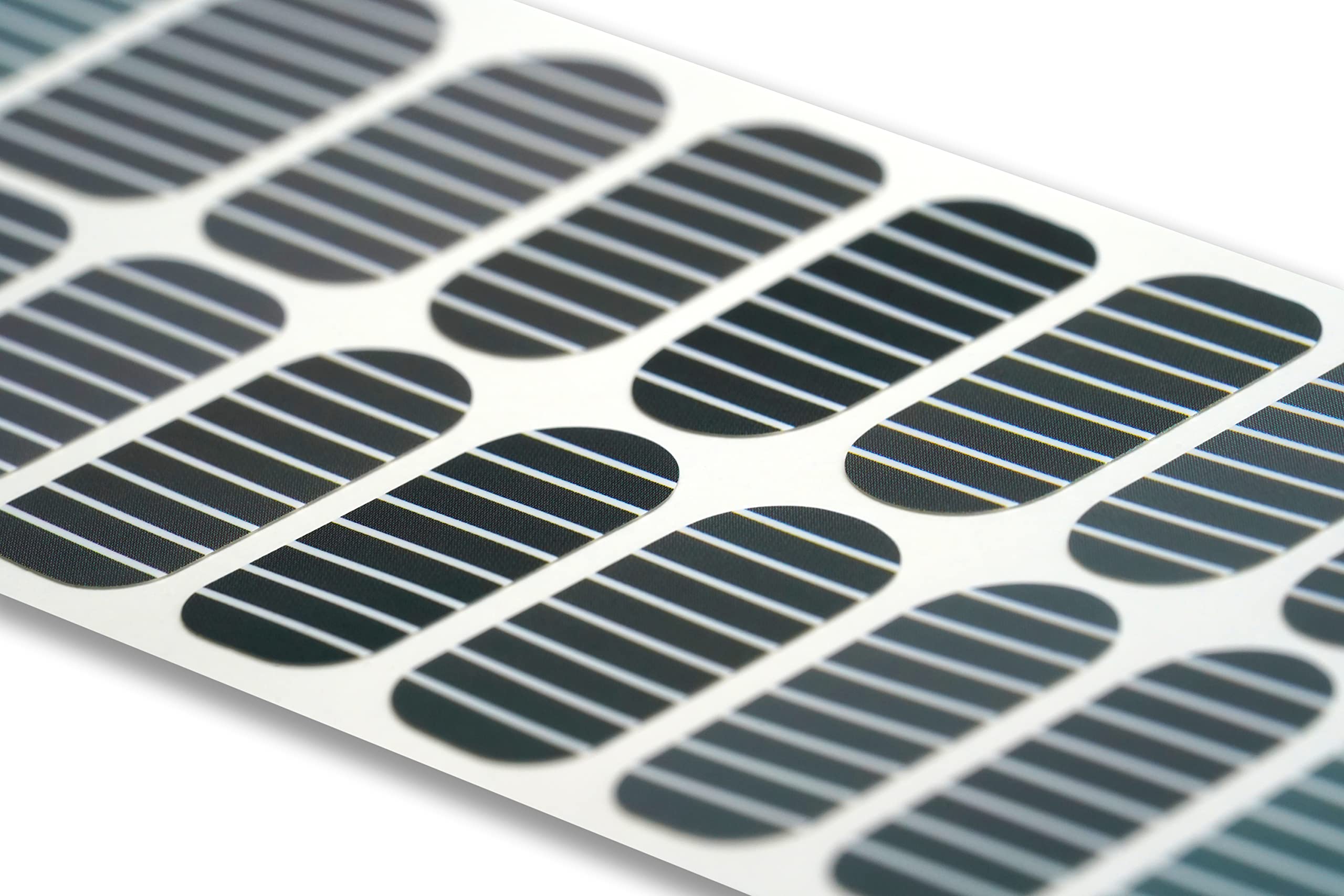 Detailed view of Tough Girls gel nail strips with application accessories