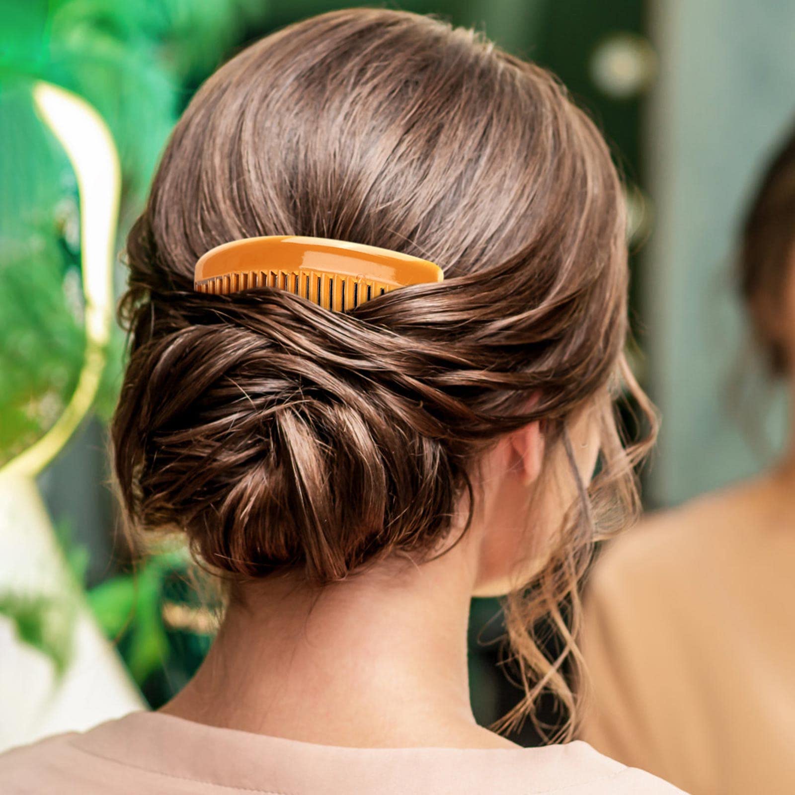 Assorted colors of BTYMS hair side combs black clear amber