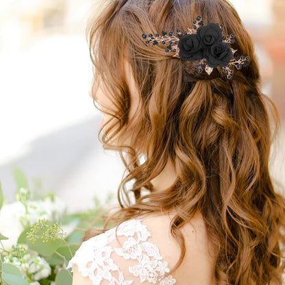 GeoGeoDIY bridal hair comb set showing lightweight alloy prongs structure