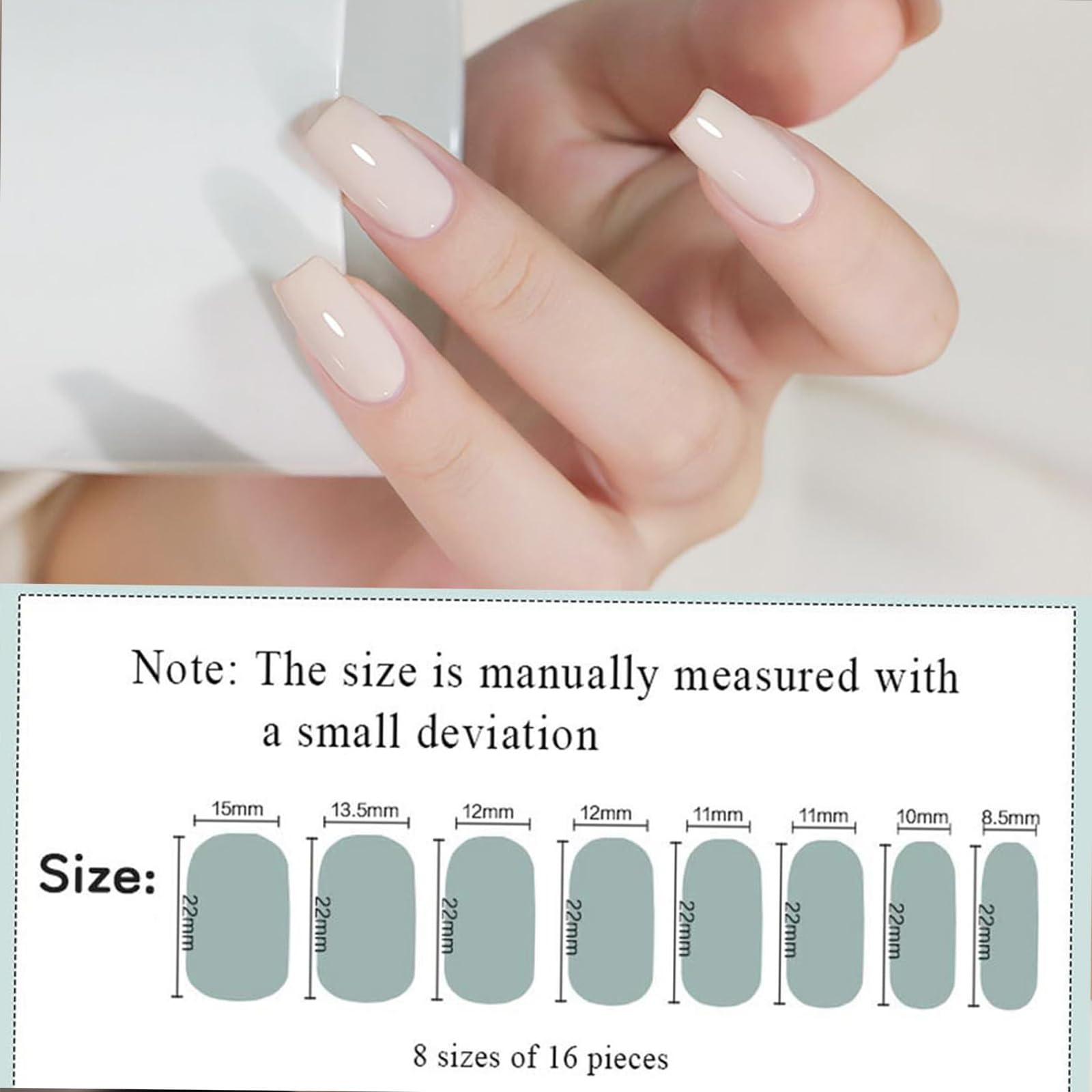 Step by step demonstration of applying waterproof pink nail wraps using a wooden stick